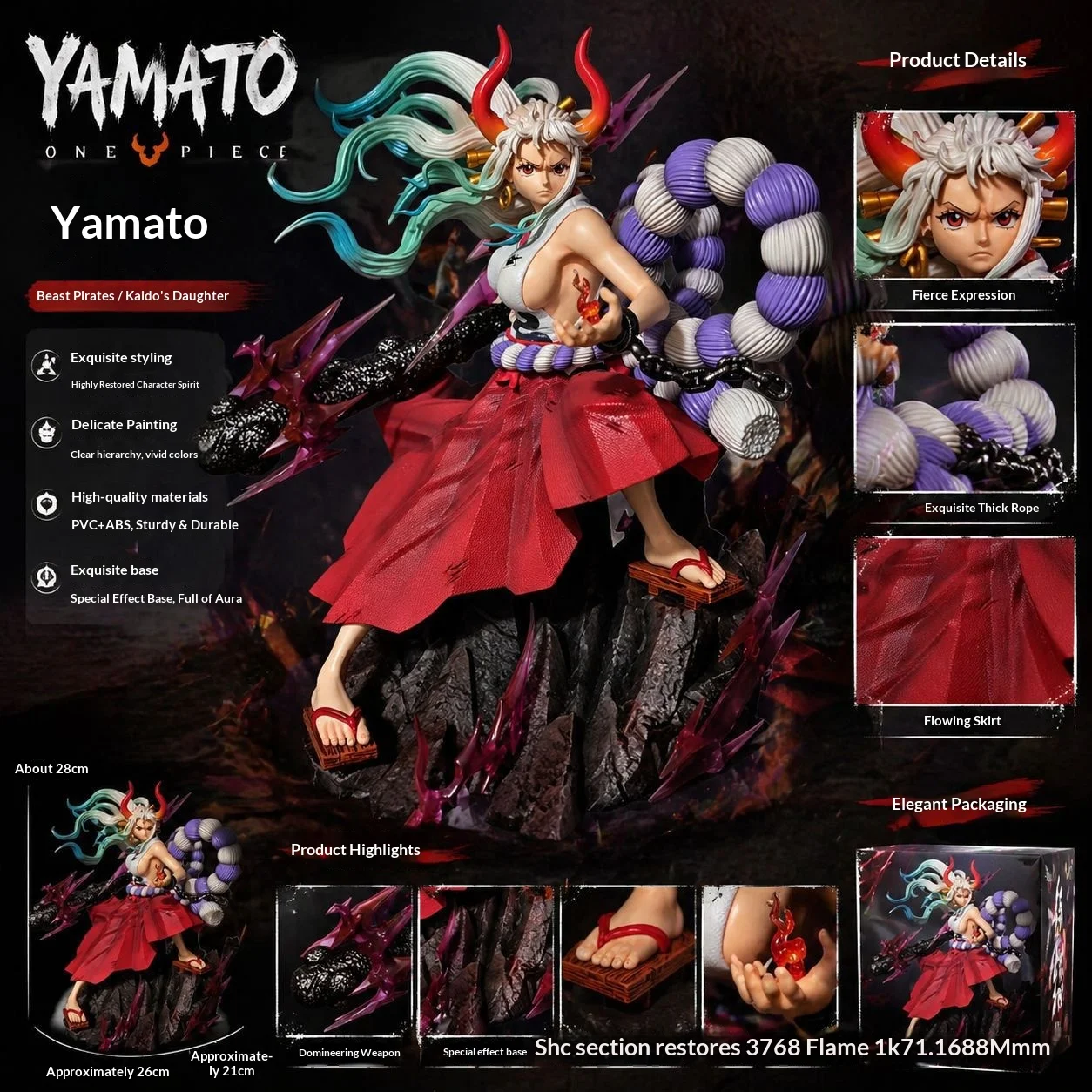 Studio Wano Kimono NY Yamato Statue Collectible Action Figure Anime Display Model For Desk Shelf Home Decor Gift Collection
Studio Wano Kimono NY Yamato Statue Collectible Action Figure Anime Display Model For Desk Shelf Home Decor Gift Collection
