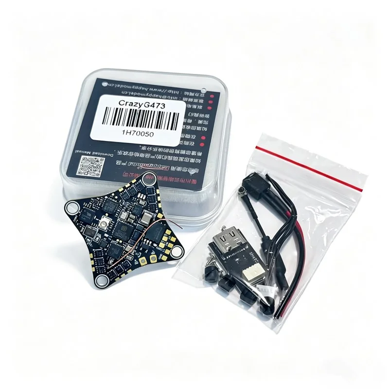 HappyModel CRAZYG473 AIO FC, 25.5x25.5mm, 3.83g, with ELRS Receiver & 5.8G OpenVTX, 1S FPV Drone
HappyModel CRAZYG473 AIO FC, 25.5x25.5mm, 3.83g, with ELRS Receiver & 5.8G OpenVTX, 1S FPV Drone