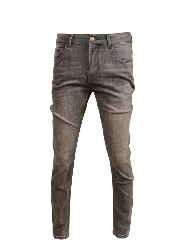 Retro Distressed Gray Jeans Stretch Slim Fit Skinny Advanced Casual Trend Simple Classic Office Pants for Men
Retro Distressed Gray Jeans Stretch Slim Fit Skinny Advanced Casual Trend Simple Classic Office Pants for Men