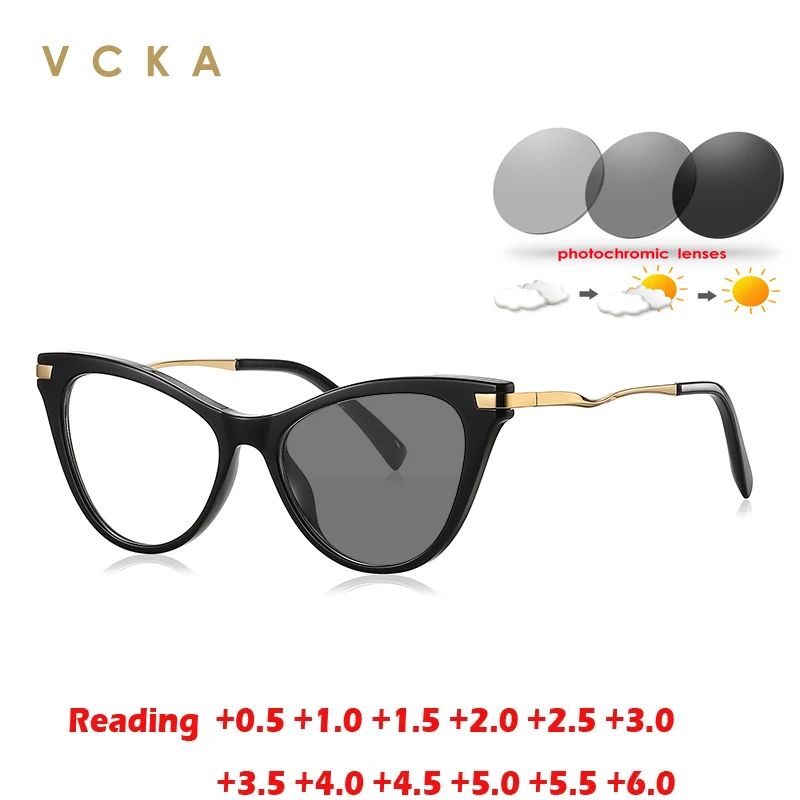 VCKA Cat Eye Reading Glasses Women Fashion Custom Prescription Optical Eyeawear Anti Blue Light Discoloration Frame +0.50 to +10
VCKA Cat Eye Reading Glasses Women Fashion Custom Prescription Optical Eyeawear Anti Blue Light Discoloration Frame +0.50 to +10