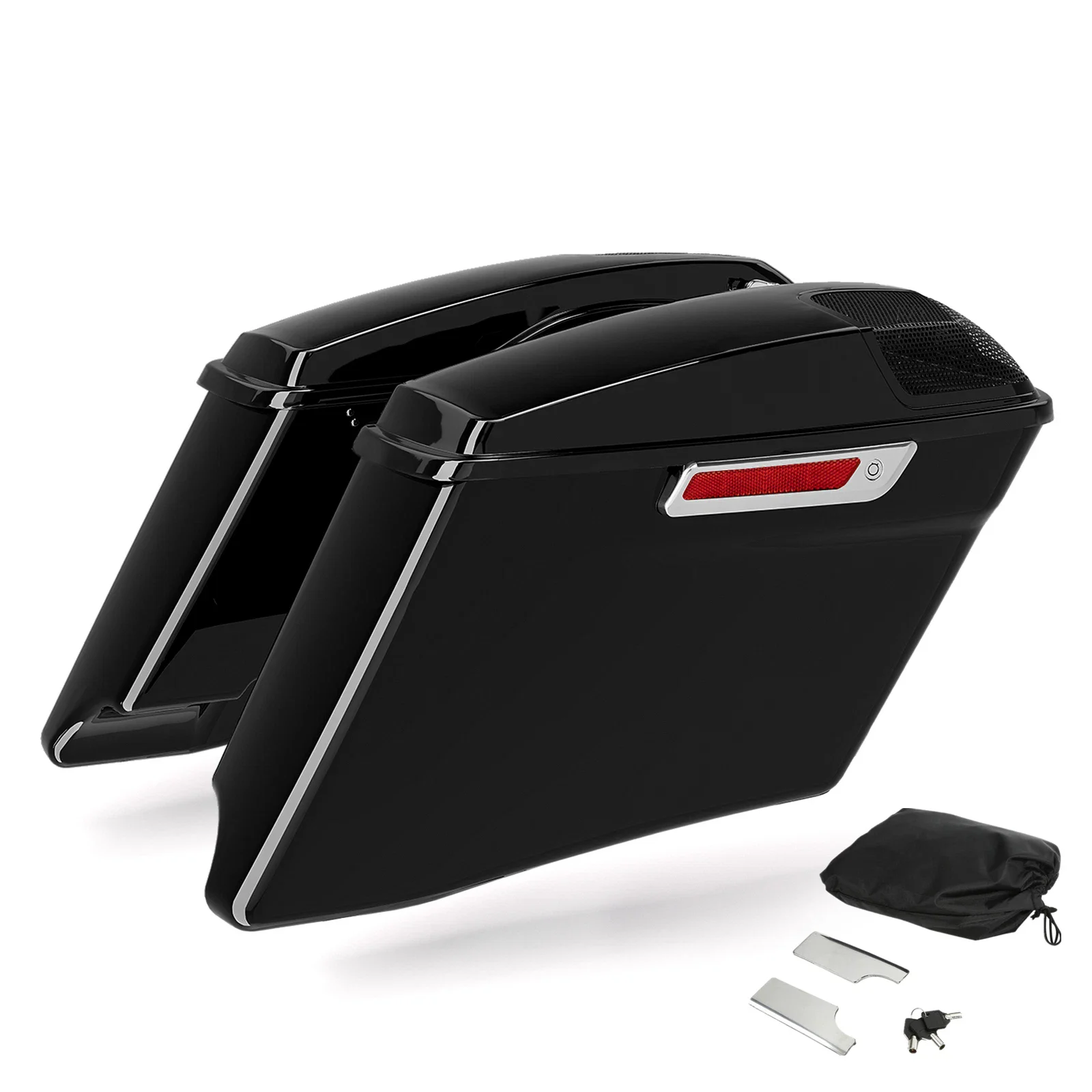 Мотоциклетные 4-дюймовые растянутые седельные сумки для Harley CVO Touring Electra Glide Road Glide 2014-2024 Gunship Grey
Мотоциклетные 4-дюймовые растянутые седельные сумки для Harley CVO Touring Electra Glide Road Glide 2014-2024 Gunship Grey