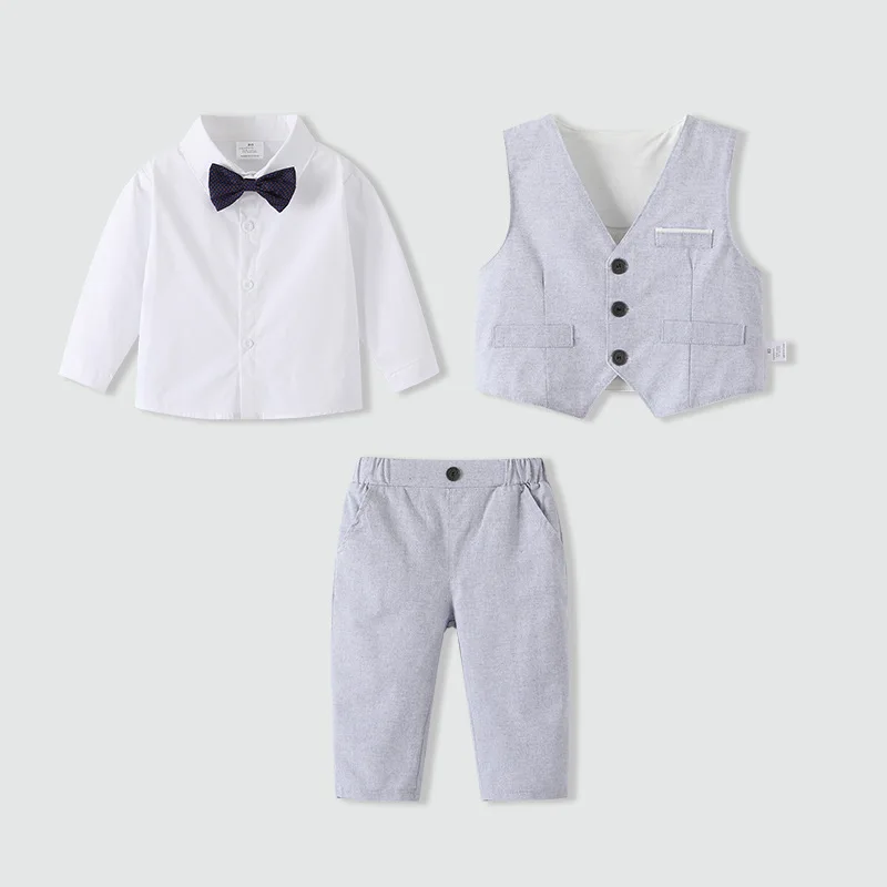 Boys' Set 2025 Spring New Small Medium Sized Children's Clothing European and American Style Children's Dress Three Piece Set
Boys' Set 2025 Spring New Small Medium Sized Children's Clothing European and American Style Children's Dress Three Piece Set