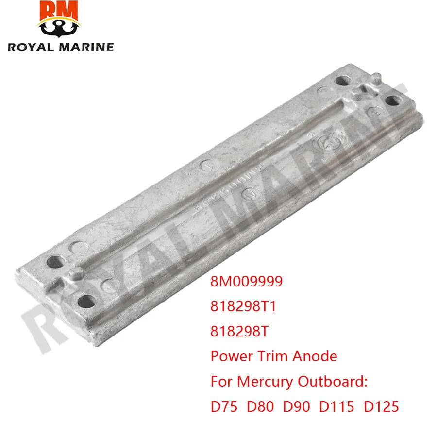 818298 818298T1 818298T 8M009999 Anode For Mercury-Mercruiser outboard 4 stroke 40HP-115HP 8M0107546A boat engine replaces
818298 818298T1 818298T 8M009999 Anode For Mercury-Mercruiser outboard 4 stroke 40HP-115HP 8M0107546A boat engine replaces