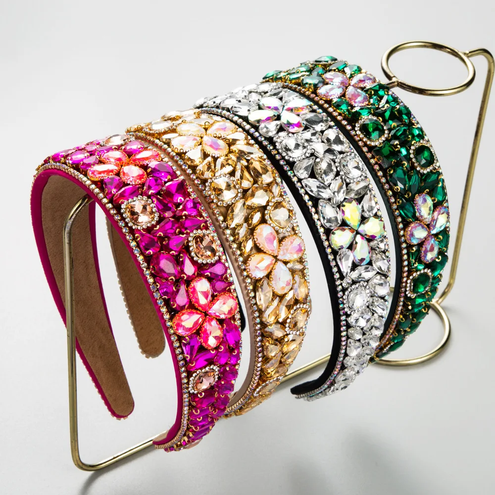 Shining Aurora Rhinestone Flower Headband Four Leaf Clover Crystal Hair Hoop High End Wedding Banquet Tiara Luxury Jewelry
Shining Aurora Rhinestone Flower Headband Four Leaf Clover Crystal Hair Hoop High End Wedding Banquet Tiara Luxury Jewelry