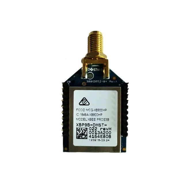 DI-GI XBEE PRO 900HP S3B Sub-GHz 920 MHz Australia Module RPSMA 2Multipoint XBP9B-DMST-022
DI-GI XBEE PRO 900HP S3B Sub-GHz 920 MHz Australia Module RPSMA 2Multipoint XBP9B-DMST-022