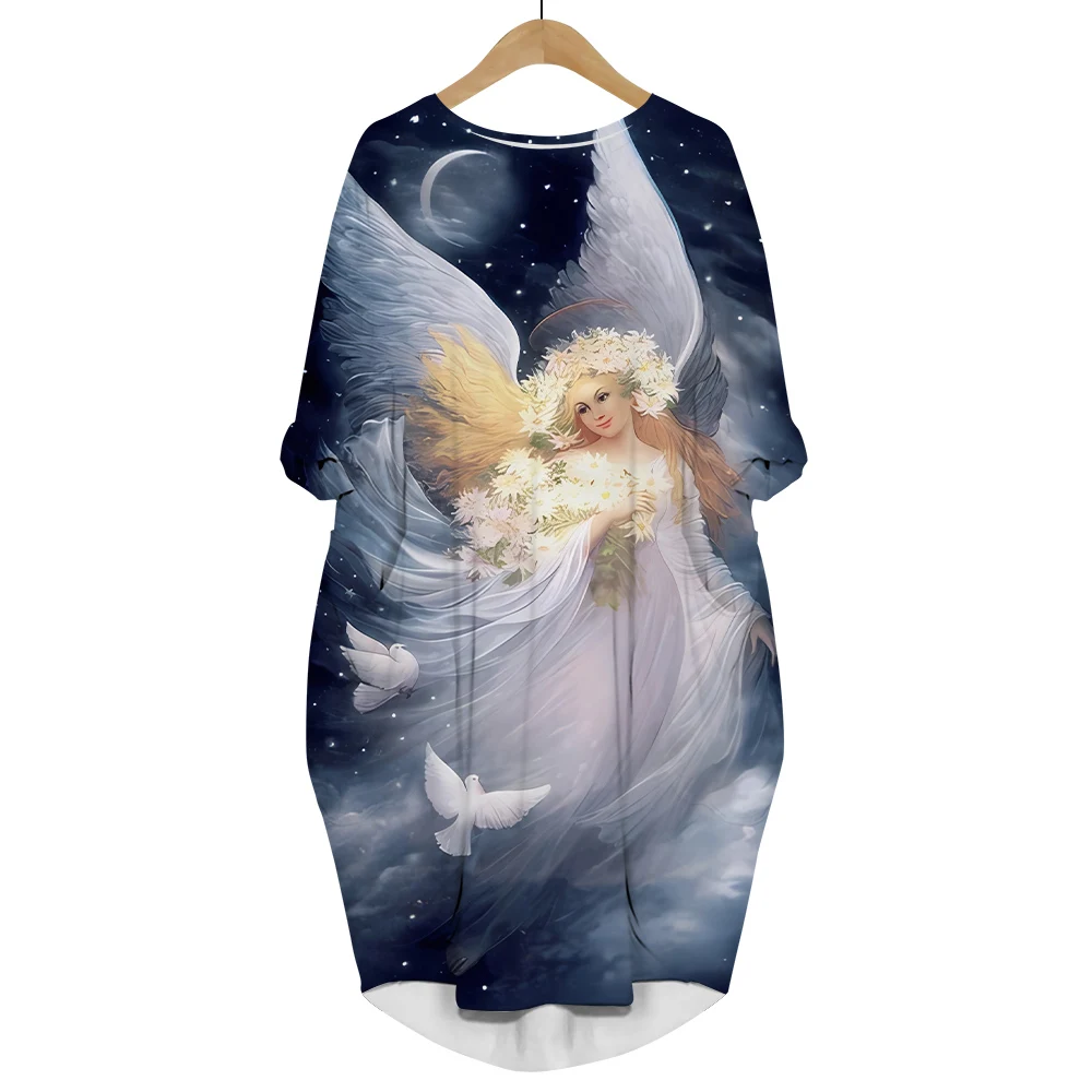 Women Dress Christian Angel Pigeon 3D Printed Loose Daughter Skirt Streetwear Long Sleeve Pocket Female Dresses Dropshipping
Women Dress Christian Angel Pigeon 3D Printed Loose Daughter Skirt Streetwear Long Sleeve Pocket Female Dresses Dropshipping