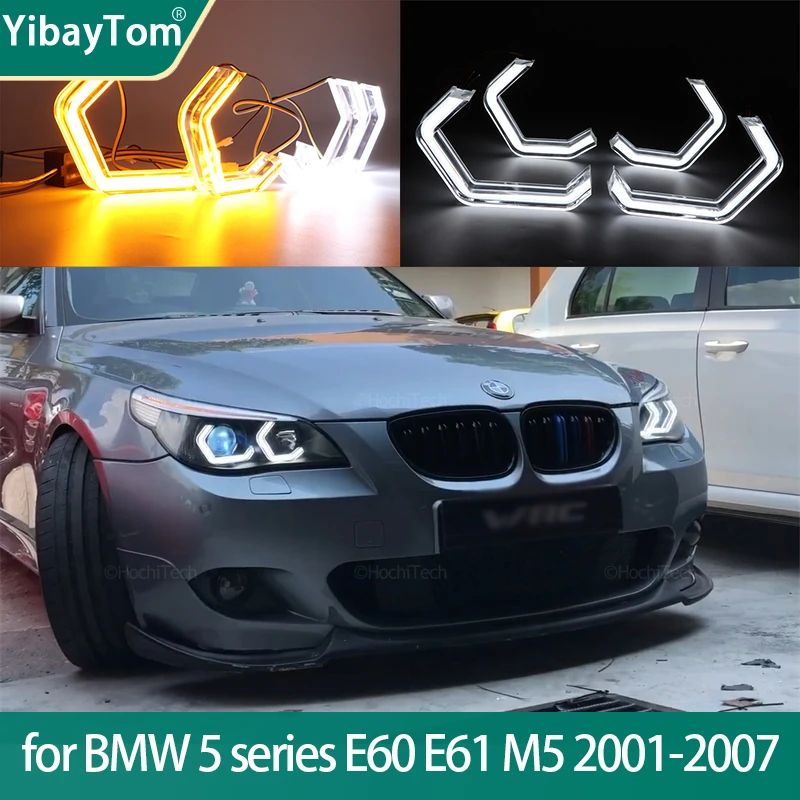 Ring Angel Eyes Turn Signal Switchback M4 Style LED White Yellow for BMW 5 series E60 E61 520i 525i 530i M5 2001-2007
Ring Angel Eyes Turn Signal Switchback M4 Style LED White Yellow for BMW 5 series E60 E61 520i 525i 530i M5 2001-2007