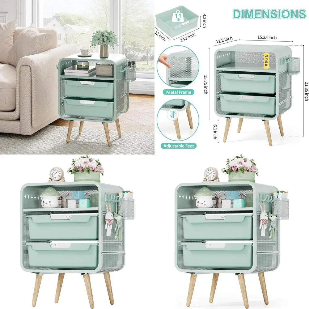 Charming Storage Nightstand, Cute Drawer Table for Girls' Bedroom
Charming Storage Nightstand, Cute Drawer Table for Girls' Bedroom