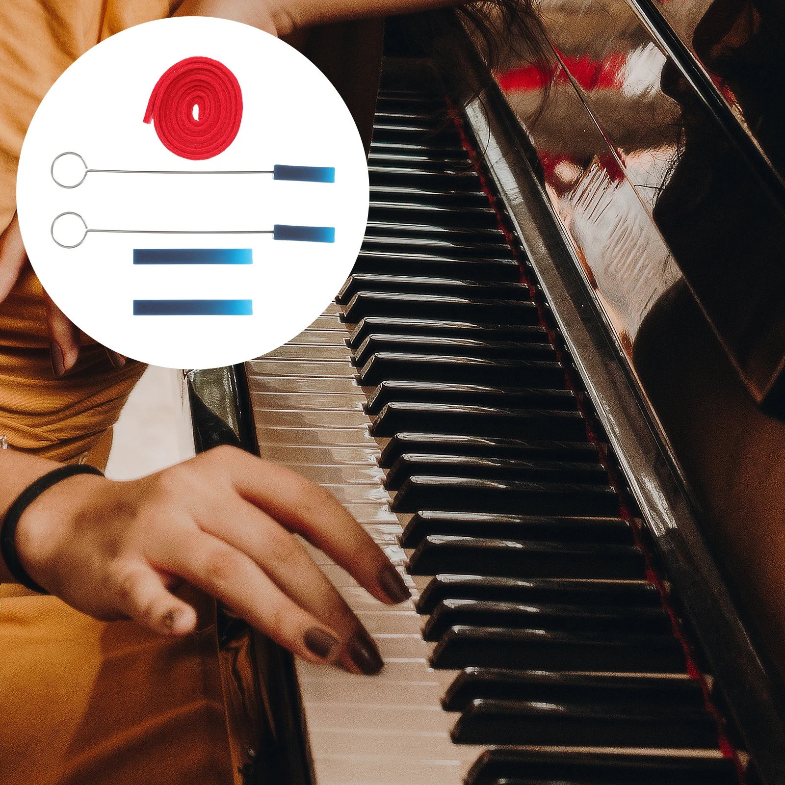 1 set 1 Set Of Tuning Tools Professional Piano Mutes With Handles For Repairing Tuning Piano Accessories Kit Musical Instrument
1 set 1 Set Of Tuning Tools Professional Piano Mutes With Handles For Repairing Tuning Piano Accessories Kit Musical Instrument