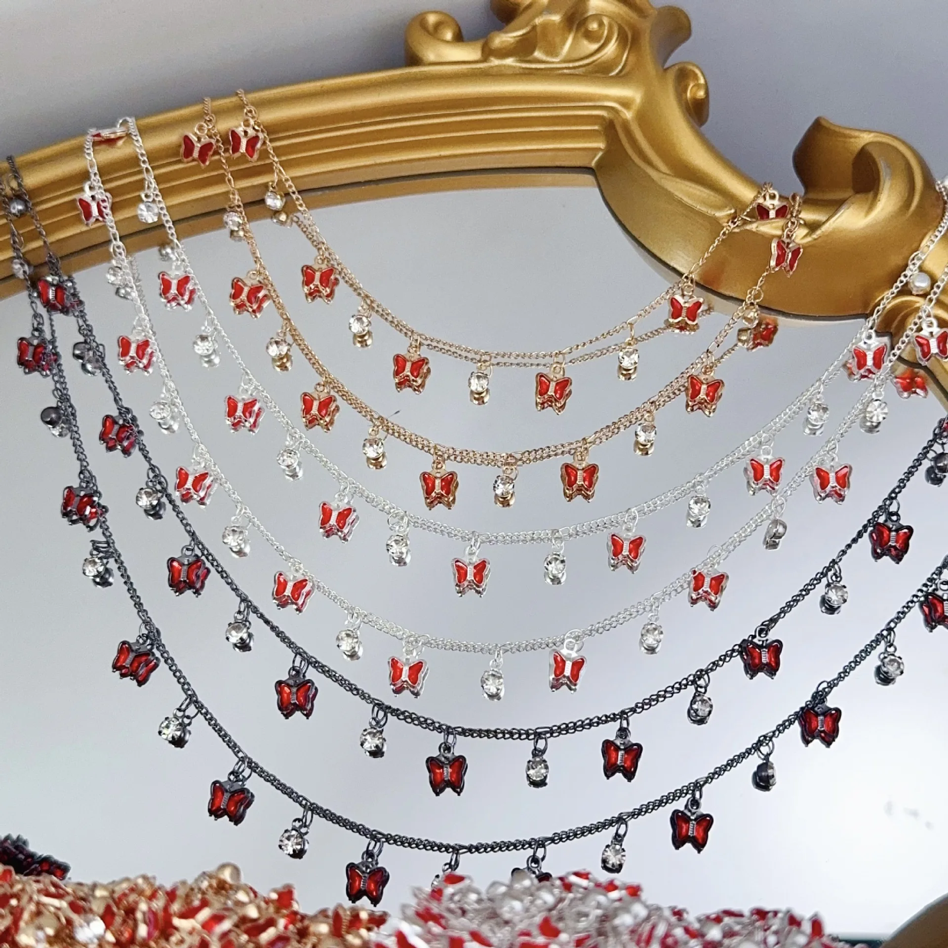 10Meters Wholesale Red Butterfly Pendant Copper Chain Dark Series Chain DIY Necklace Bracelet Jewelry Wedding Making Accessories
10Meters Wholesale Red Butterfly Pendant Copper Chain Dark Series Chain DIY Necklace Bracelet Jewelry Wedding Making Accessories