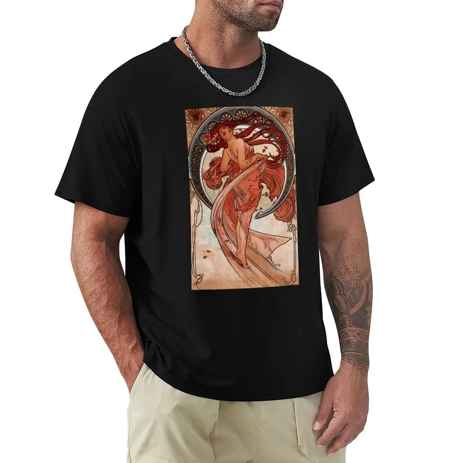Dance' by Alphonse Mucha (Reproduction) T-Shirt street wear anime clothes clothing for men
Dance' by Alphonse Mucha (Reproduction) T-Shirt street wear anime clothes clothing for men