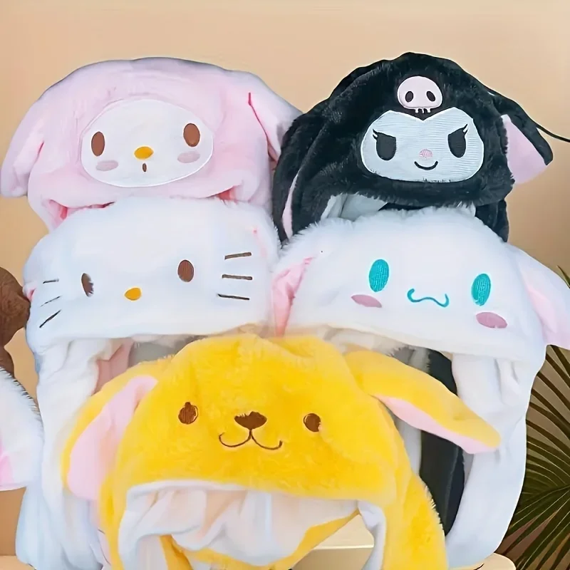 Плюшевая шапка Sanrio с подвижными ушками, вдохновленная коричным цветком и мелодией, изготовлена из мягкого хлопка, подходит для косплея
Плюшевая шапка Sanrio с подвижными ушками, вдохновленная коричным цветком и мелодией, изготовлена из мягкого хлопка, подходит для косплея