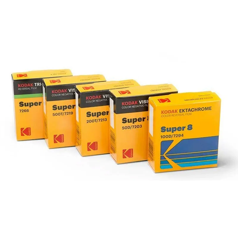 В наличии: Плёнка Kodak Super 8 Colors Spot Vision3 Super 8 мм (50D, 100D, 250D, 200T, 500T) и плёнка Date Fresh 16 мм, 1-3 упаковки.
В наличии: Плёнка Kodak Super 8 Colors Spot Vision3 Super 8 мм (50D, 100D, 250D, 200T, 500T) и плёнка Date Fresh 16 мм, 1-3 упаковки.