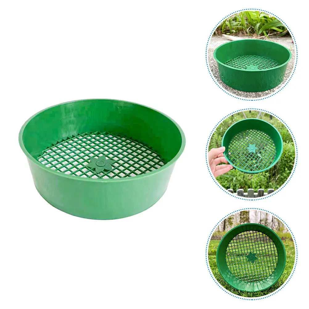 2Pcs Garden Soil Sifter Green Plastic Soil Sieve Efficient Fine Sand Rock Filter for Gardening Tasks Sifting Pan
2Pcs Garden Soil Sifter Green Plastic Soil Sieve Efficient Fine Sand Rock Filter for Gardening Tasks Sifting Pan