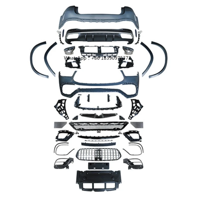 For GLE Class AMG G63 Body Kit Front/Rear Bumper with Fog Light Cut-Outs Bolt-On Upgrade for 2016 New
For GLE Class AMG G63 Body Kit Front/Rear Bumper with Fog Light Cut-Outs Bolt-On Upgrade for 2016 New