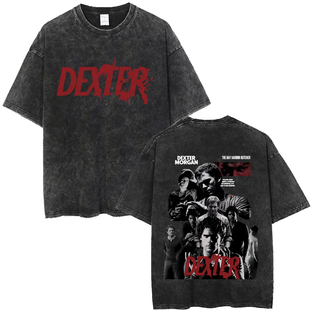 Dexter Morgan Harry's Code Vintage Washed T-shirts Men's Women Clothing Casual Oversized T Shirts Retro Gothic Cotton T-shirt
Dexter Morgan Harry's Code Vintage Washed T-shirts Men's Women Clothing Casual Oversized T Shirts Retro Gothic Cotton T-shirt