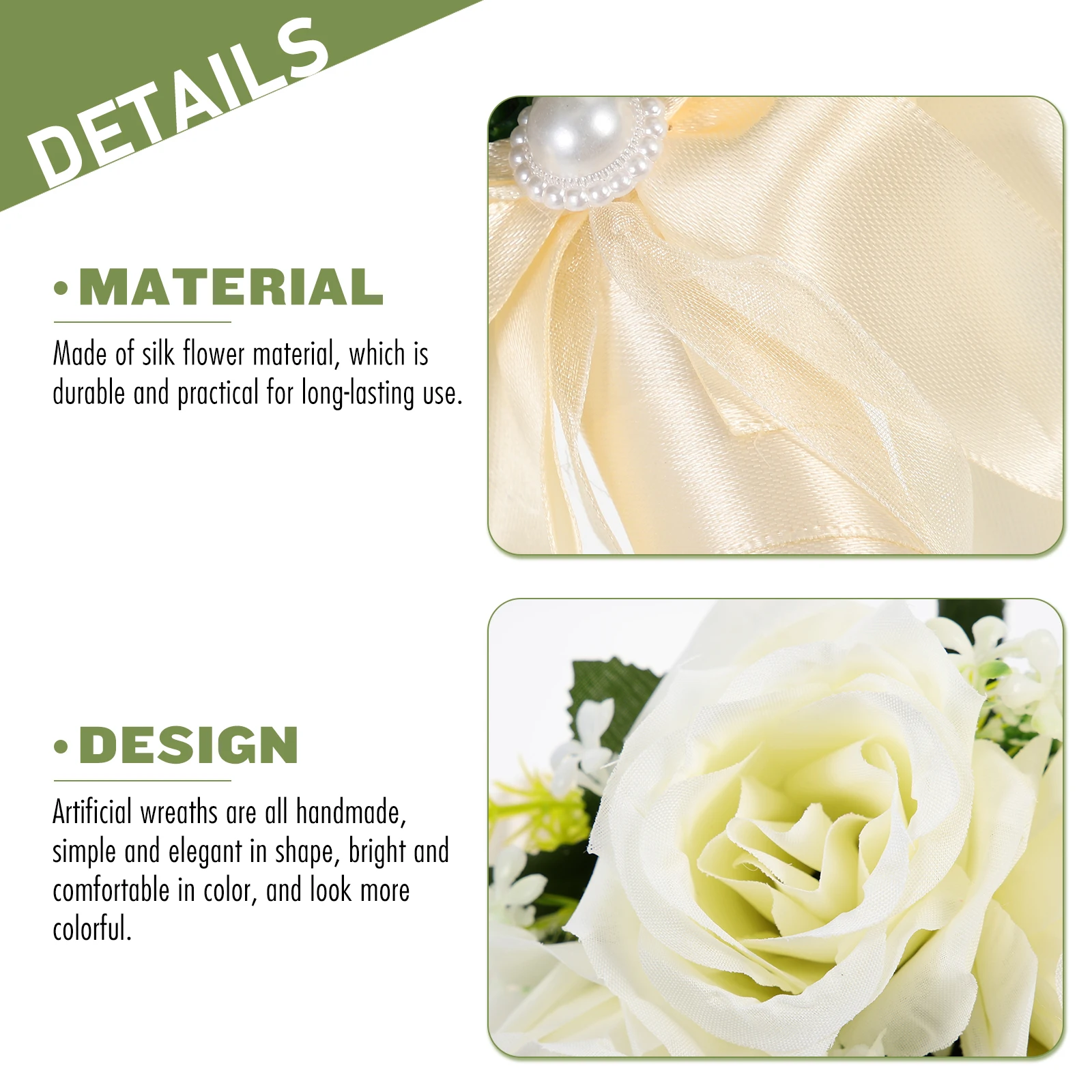 Wedding Decorations Bouquet Roses Fake Flower White Silk Artificial Bridal Bride
Wedding Decorations Bouquet Roses Fake Flower White Silk Artificial Bridal Bride
