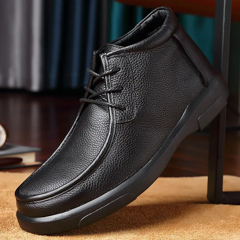 Мужские зимние теплые ботинки Cotton oes с высоким берцем из Thiened Leather Soft Bot для среднего и лет, удобные кожаные oes
Мужские зимние теплые ботинки Cotton oes с высоким берцем из Thiened Leather Soft Bot для среднего и лет, удобные кожаные oes