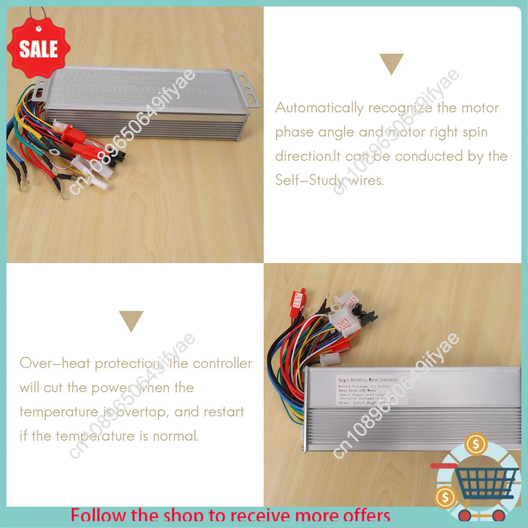 Y67A-72V 1500W Electric Bicycle Controller Scooter Brushless Dc Motor Speed Controller
Y67A-72V 1500W Electric Bicycle Controller Scooter Brushless Dc Motor Speed Controller