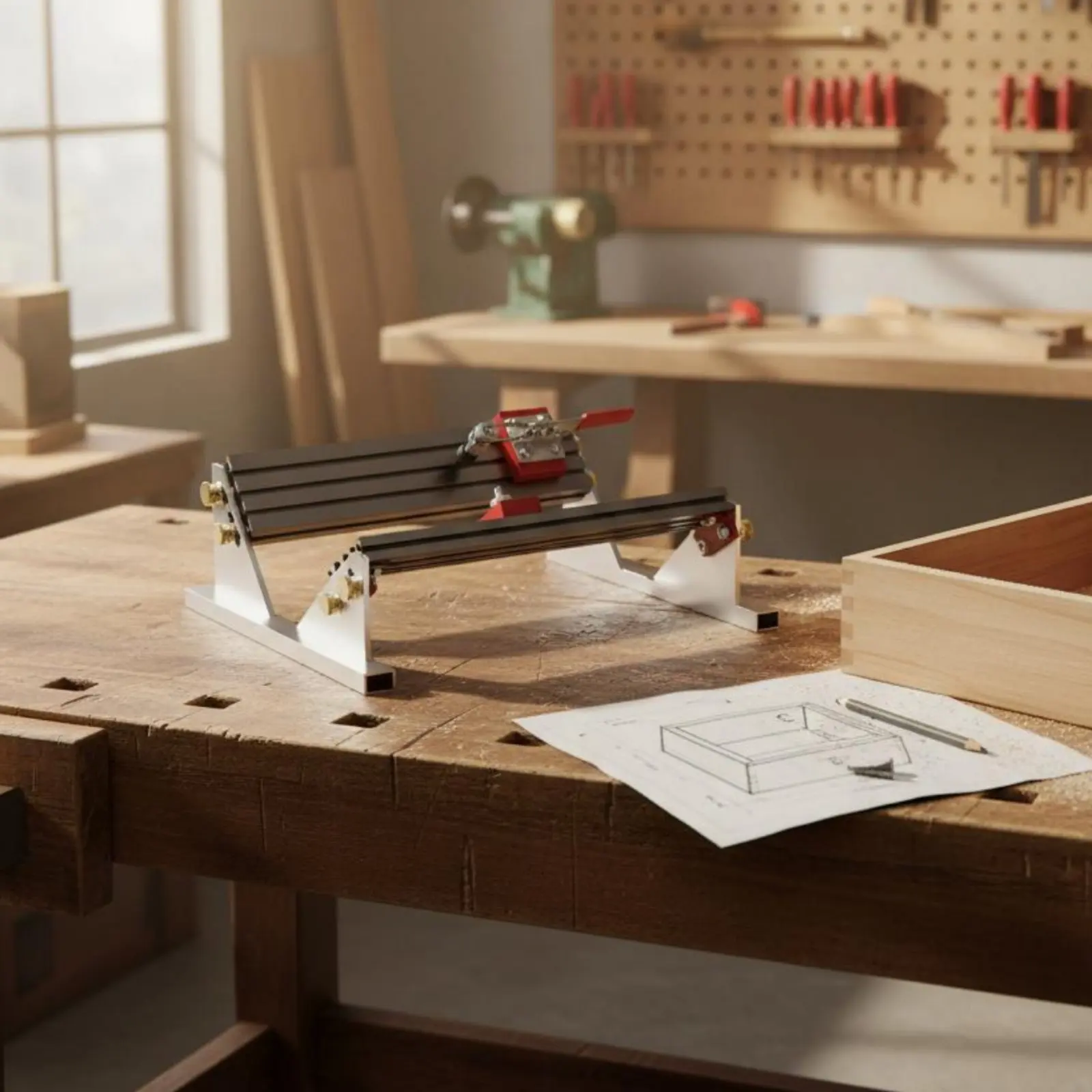 Drawer Positioner Jig Adjustable Size Drawer Installation Fixture Woodworking Tool Accurate Alignment 90 Degree 90-Degree Angle
Drawer Positioner Jig Adjustable Size Drawer Installation Fixture Woodworking Tool Accurate Alignment 90 Degree 90-Degree Angle