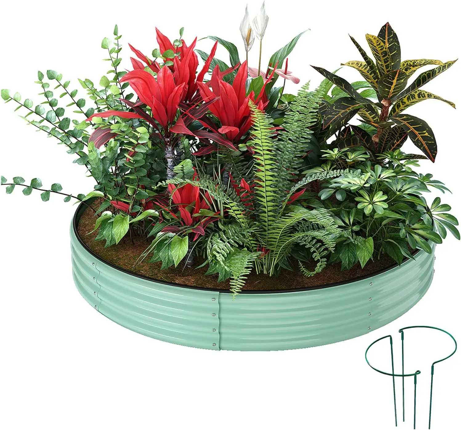 Оцинкованный металлический горшок, круглая приподнятая садовая кровать, комплект для садоводства на открытом воздухе, 3x3x1ft, садовая коробка для выращивания, приподнятая цветочная кровать, круглая галва
Оцинкованный металлический горшок, круглая приподнятая садовая кровать, комплект для садоводства на открытом воздухе, 3x3x1ft, садовая коробка для выращивания, приподнятая цветочная кровать, круглая галва