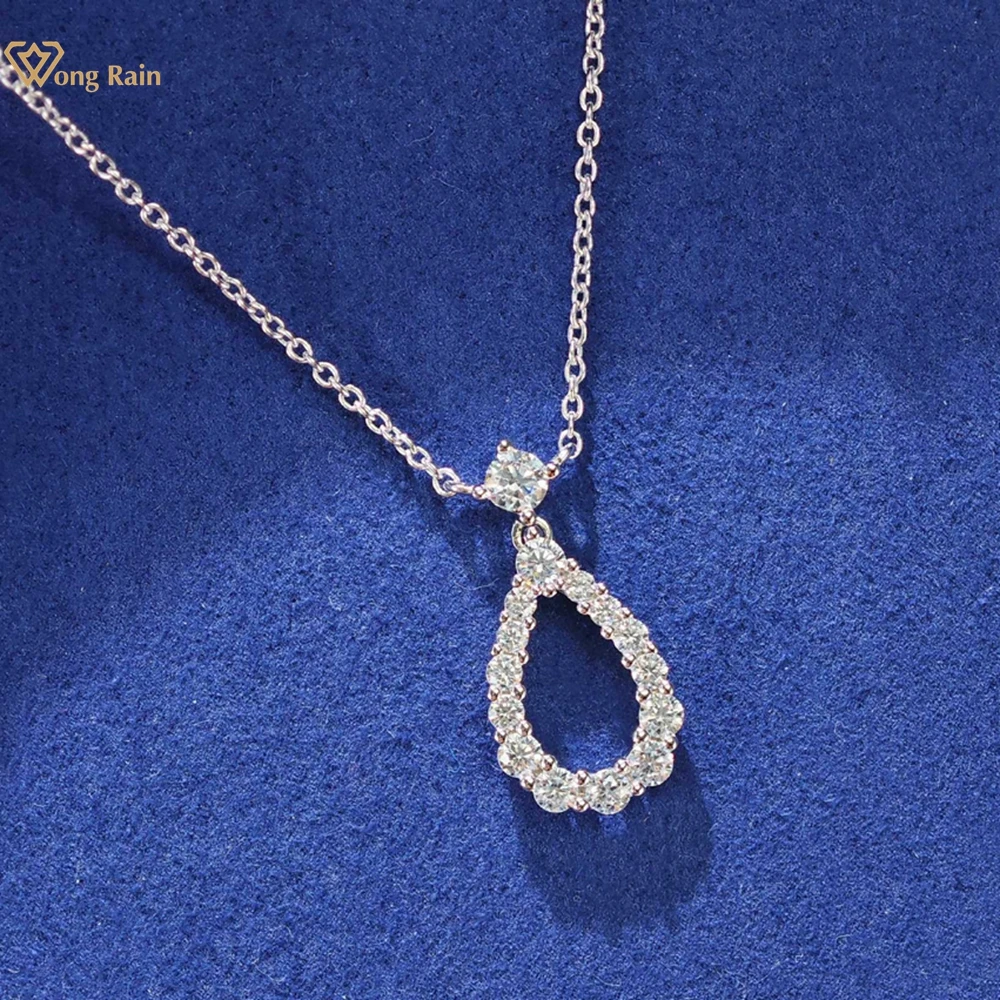 Wong Rain Sparkling Solid 925 Sterling Silver Lab Sapphire Gemstone Water Drop Pendant Necklace Fine Jewelry for Women Wholesale
Wong Rain Sparkling Solid 925 Sterling Silver Lab Sapphire Gemstone Water Drop Pendant Necklace Fine Jewelry for Women Wholesale