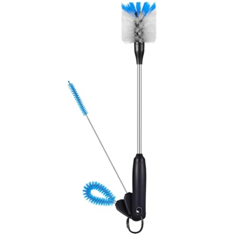 3-in-1 Stainless Steel Bottle Brush and Straw Cleaning Set, Long Handle Scrub Brush with Replaceable Head for Water Bottles, Gl
3-in-1 Stainless Steel Bottle Brush and Straw Cleaning Set, Long Handle Scrub Brush with Replaceable Head for Water Bottles, Gl