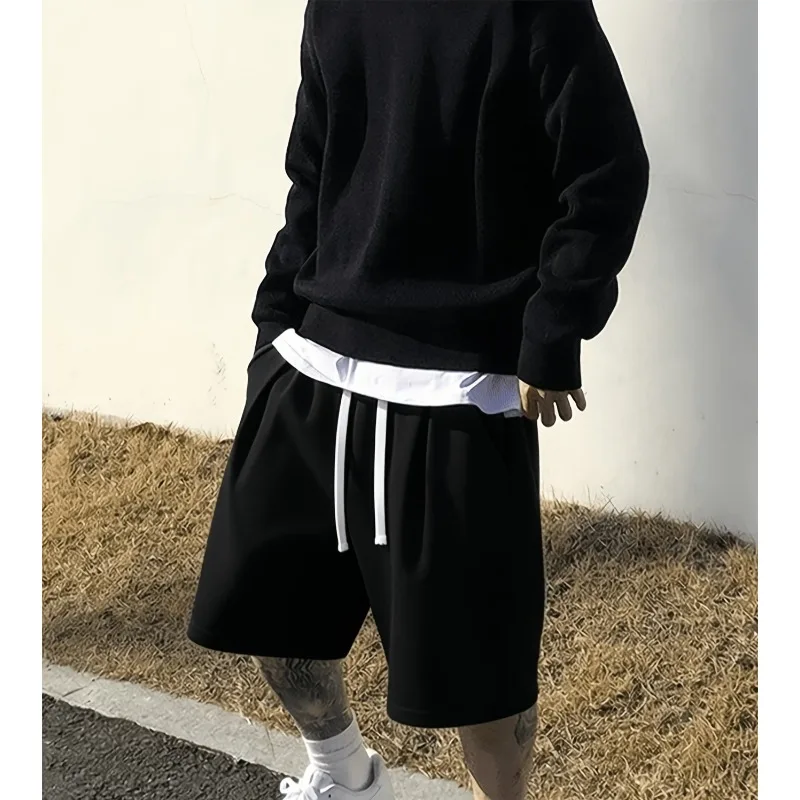 Retro hip-hop casual sports shorts summer men's solid color casual shorts suitable for both men and women for fitness and sports
Retro hip-hop casual sports shorts summer men's solid color casual shorts suitable for both men and women for fitness and sports