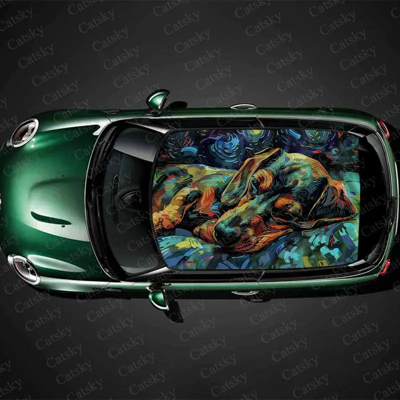 Dachshund Lying Down in Sadness Print Car Roof Sticker Wrap Racing SUV Auto Accessories Packaging PVC Car Hood Graphic Decal
Dachshund Lying Down in Sadness Print Car Roof Sticker Wrap Racing SUV Auto Accessories Packaging PVC Car Hood Graphic Decal