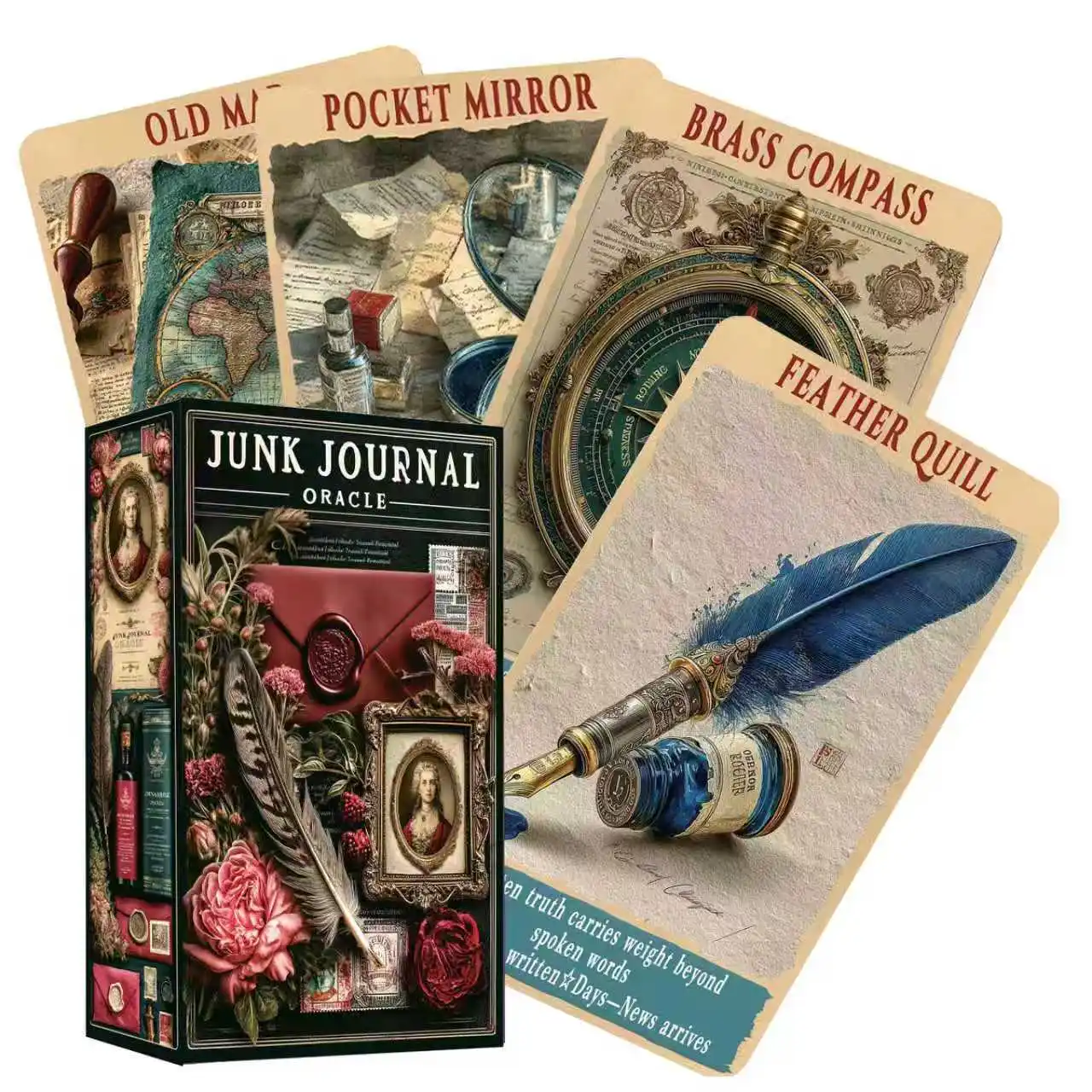 Junk Journal Oracle Cards | Artistic Vintage Oracle Deck for Journaling, Self-Discovery & Daily Inspiration
Junk Journal Oracle Cards | Artistic Vintage Oracle Deck for Journaling, Self-Discovery & Daily Inspiration