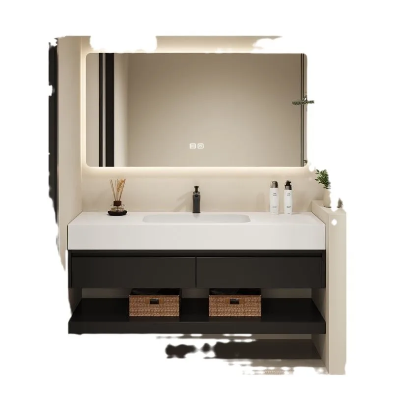 Rock slab integrated double-layer ceramic washbasin seamless combination toilet hotel wash modern bathroom cabinet
Rock slab integrated double-layer ceramic washbasin seamless combination toilet hotel wash modern bathroom cabinet