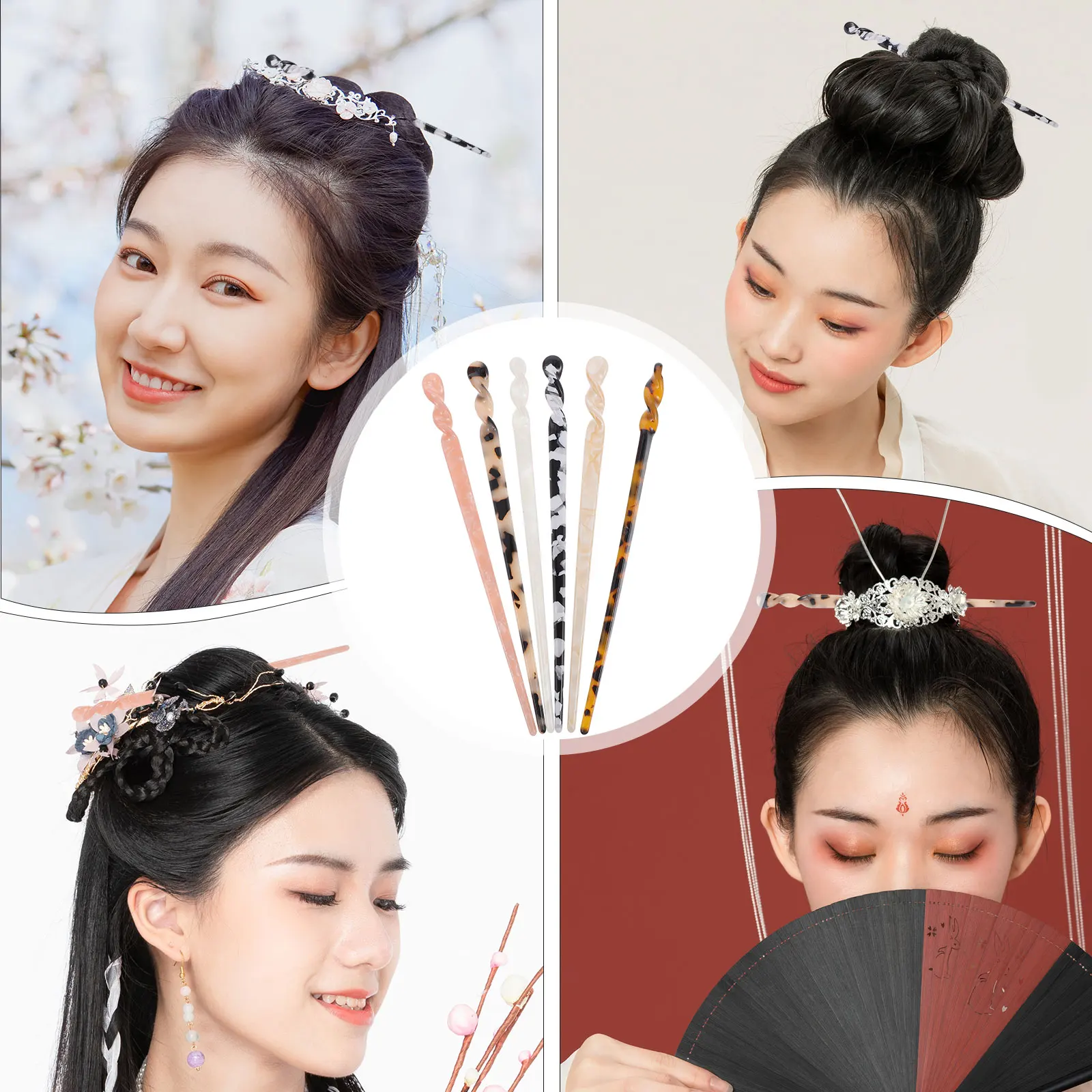 6 Pcs Hairpin Headdress Chopstick Chinese Sticks Chopsticks for Women Accessories Vintage Decorate
6 Pcs Hairpin Headdress Chopstick Chinese Sticks Chopsticks for Women Accessories Vintage Decorate