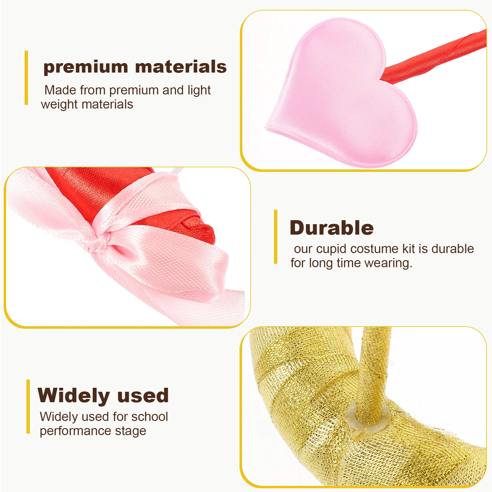 1 комплект, повязка на голову с бантом и стрелкой, набор материалов премиум-класса, многоразовый реквизит для костюмов, креативный реквизит для фотосессии, вечеринка для косплея на день Святого Валентина
1 комплект, повязка на голову с бантом и стрелкой, набор материалов премиум-класса, многоразовый реквизит для костюмов, креативный реквизит для фотосессии, вечеринка для косплея на день Святого Валентина