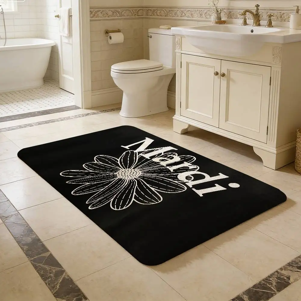 Designer Trendy Brands M-Mardi Fashion Logo Floor Mat Cheaper Anti-slip Modern Living Room Balcony Printed Bedside Mats
Designer Trendy Brands M-Mardi Fashion Logo Floor Mat Cheaper Anti-slip Modern Living Room Balcony Printed Bedside Mats