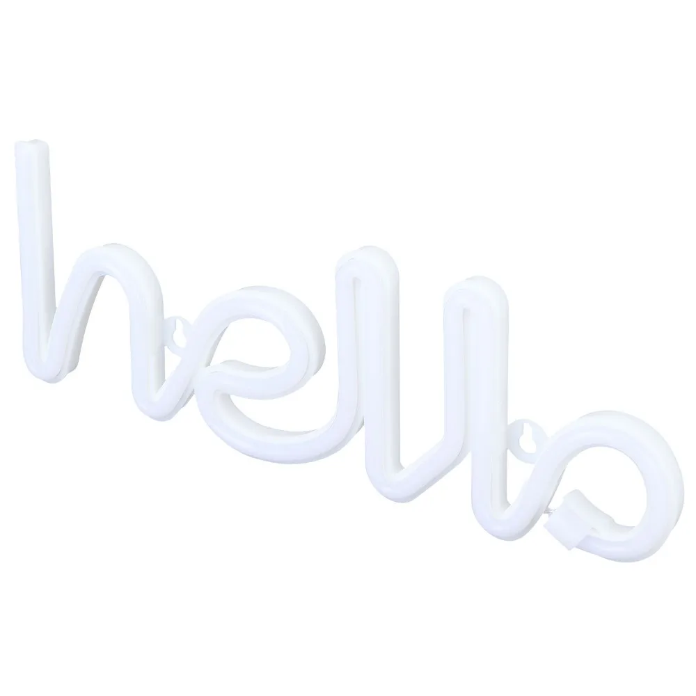 Decorative Night Light 5V LED Neon Sign Light 1W Hello Letters Neon Light USB or Battery Powered Neon Lamp Bar
Decorative Night Light 5V LED Neon Sign Light 1W Hello Letters Neon Light USB or Battery Powered Neon Lamp Bar