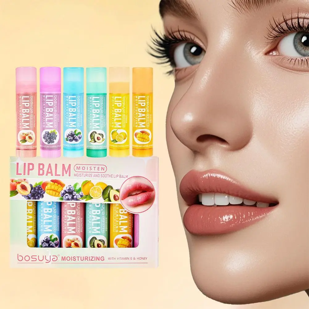 6Pcs/Kit Multi Fruit Flavors Lip Balm Moisturizing Hydrating Base Lip Balm Set Makeup Lip Skin Care For Women Beauty Makeup
6Pcs/Kit Multi Fruit Flavors Lip Balm Moisturizing Hydrating Base Lip Balm Set Makeup Lip Skin Care For Women Beauty Makeup