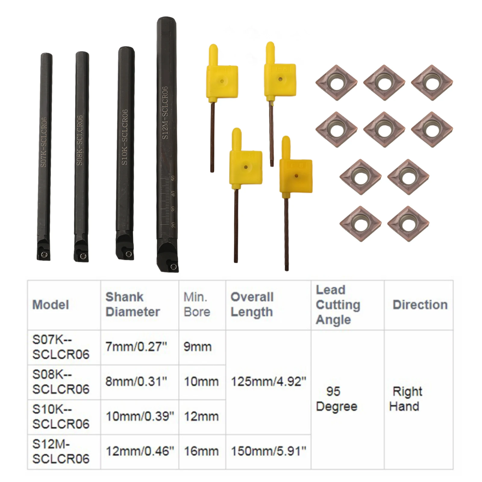 As Shown In The Picture Lathe Boring Bar Machining Tools SCLCR06 Tool Semi-finishing Performance Tight Tolerances
As Shown In The Picture Lathe Boring Bar Machining Tools SCLCR06 Tool Semi-finishing Performance Tight Tolerances