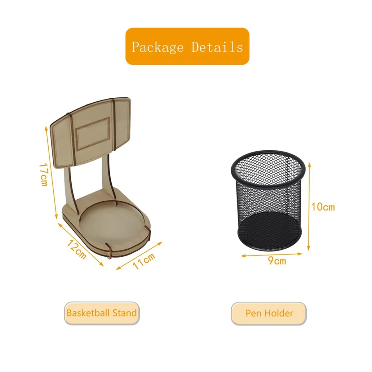Y03A Pen Pencil Holder, Handmade Wooden Basketball Stand Pencil Organizer, Metal Mesh Pencil Cup
Y03A Pen Pencil Holder, Handmade Wooden Basketball Stand Pencil Organizer, Metal Mesh Pencil Cup