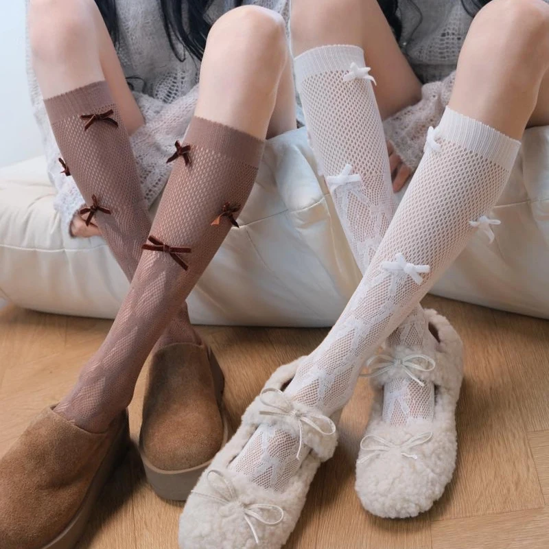 JK Lolita Lace Mesh Stockings for Women Summer Solid Color Hollow Bowknot Sexy Tight Long Tube Socks Breathable Gothic Stockings
JK Lolita Lace Mesh Stockings for Women Summer Solid Color Hollow Bowknot Sexy Tight Long Tube Socks Breathable Gothic Stockings