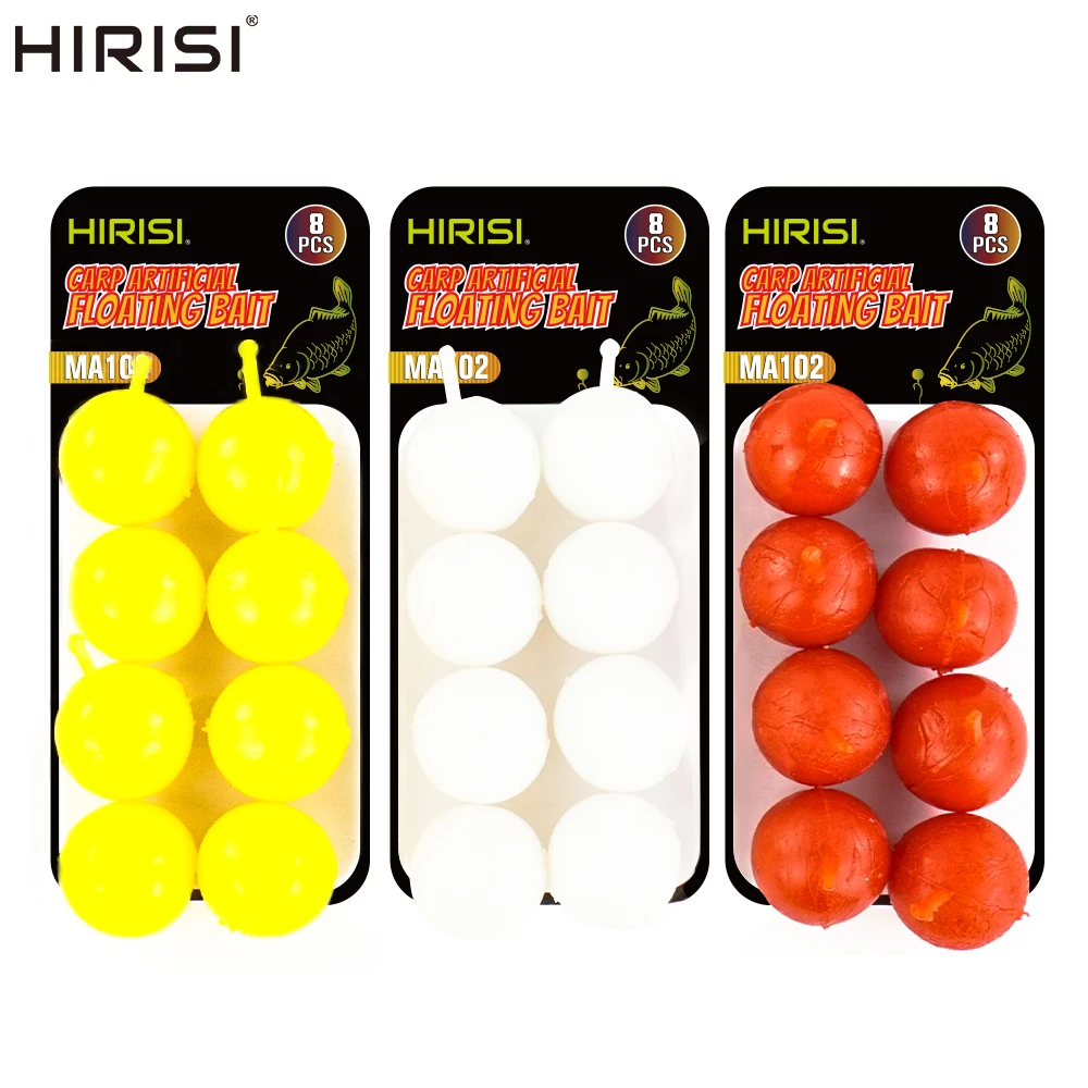 Hirisi 8pcs Floating Ball Bait Corn Flavor Fishing Float Beads Silicone Artificial Soft Bait Rubber Floats Ball Beads MA102
Hirisi 8pcs Floating Ball Bait Corn Flavor Fishing Float Beads Silicone Artificial Soft Bait Rubber Floats Ball Beads MA102