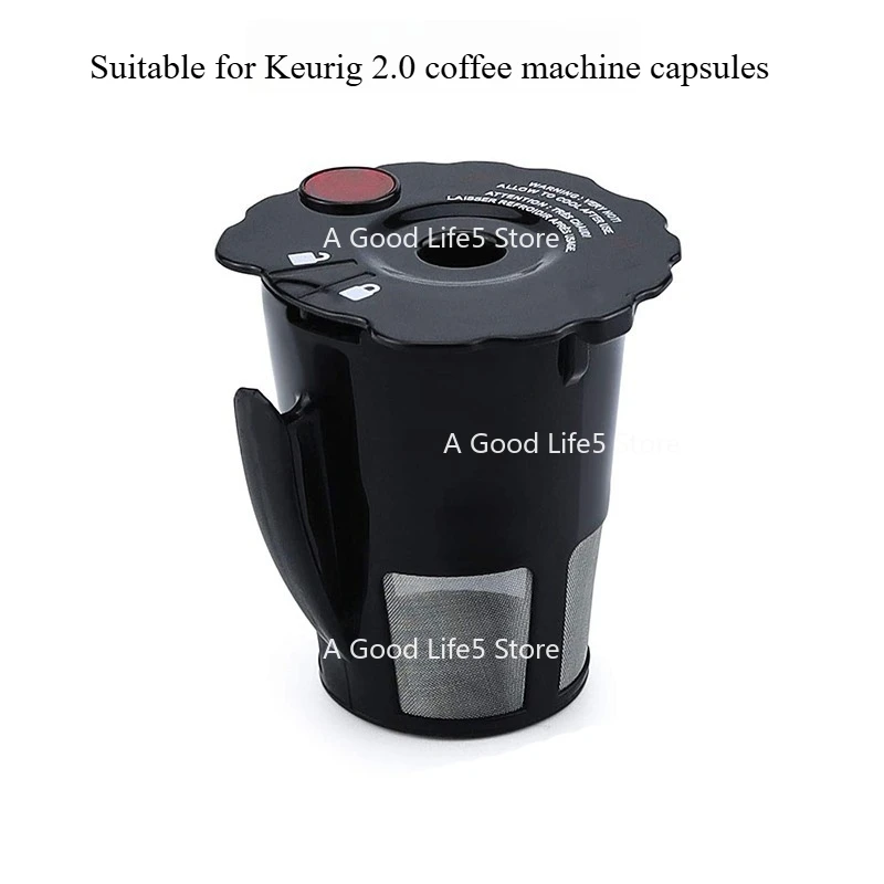 Подходит для капсулы кофемашины Keurig 2.0 K300/400/200, пластиковые аксессуары, повторное использование KCUP 
Подходит для капсулы кофемашины Keurig 2.0 K300/400/200, пластиковые аксессуары, повторное использование KCUP