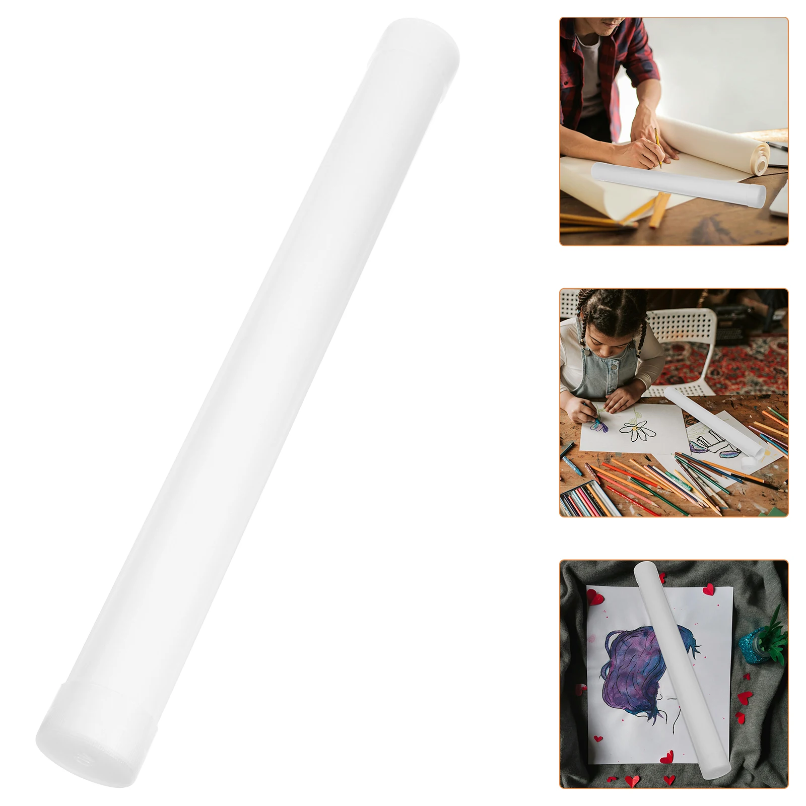 2Pcs Decorative Painting Tubes PVC Canvas Artwork Storage Poster Holder Protectors Drawing Mailing Tube Safe
2Pcs Decorative Painting Tubes PVC Canvas Artwork Storage Poster Holder Protectors Drawing Mailing Tube Safe