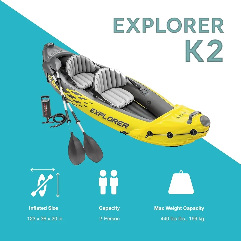 68307EP Надувной комплект для каяков Explorer K2: весла для каяков Deluxe 86 дюймов и высокопроизводительный насос — регулируемые сиденья со спинкой
68307EP Надувной комплект для каяков Explorer K2: весла для каяков Deluxe 86 дюймов и высокопроизводительный насос — регулируемые сиденья со спинкой