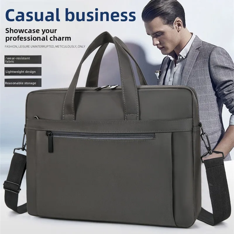 European and American fashion briefcase men's business canvas laptop bag 16 inch men's large-capacity office slung laptop bag
European and American fashion briefcase men's business canvas laptop bag 16 inch men's large-capacity office slung laptop bag