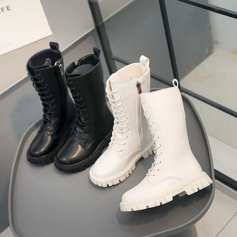 Autumn/Winter ZIP Fashion Baby Girls Warm Square Heel Round Toe Casual Lace-Up Comfortable Kids Black Mid Girls Boots Kids Shoes
Autumn/Winter ZIP Fashion Baby Girls Warm Square Heel Round Toe Casual Lace-Up Comfortable Kids Black Mid Girls Boots Kids Shoes