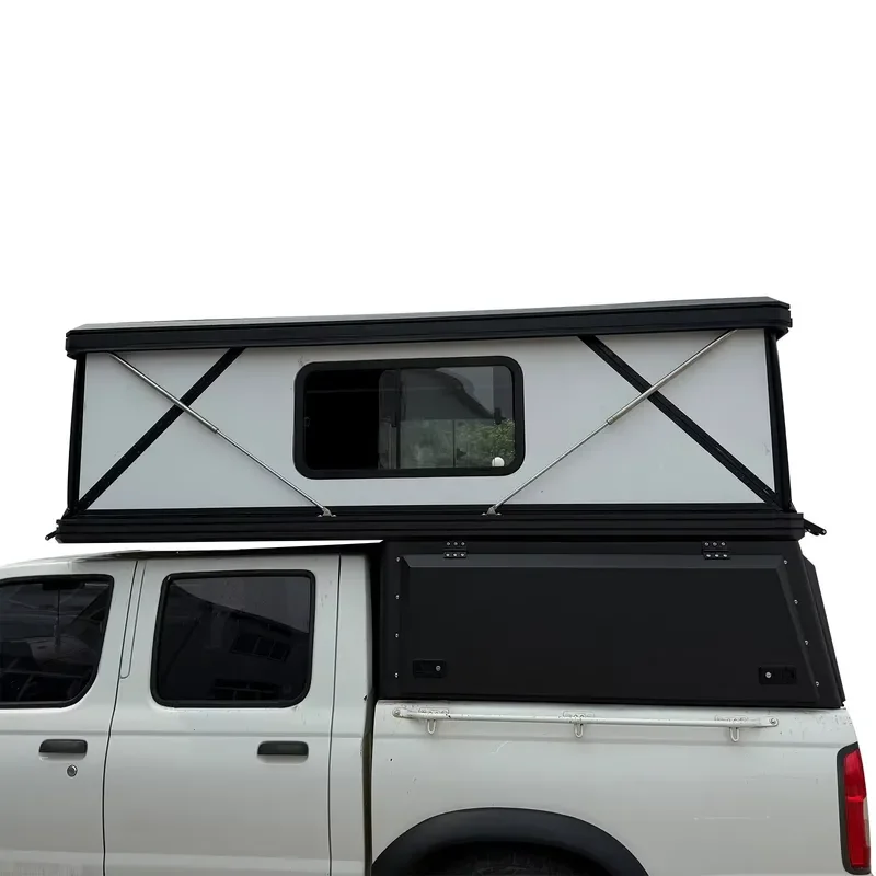 Luxury Waterproof Truck Canopy Topper for Chevrolet Colorado 5ft 6ft with Aluminum Pop-up Hard Wall Roof Top Tent
Luxury Waterproof Truck Canopy Topper for Chevrolet Colorado 5ft 6ft with Aluminum Pop-up Hard Wall Roof Top Tent