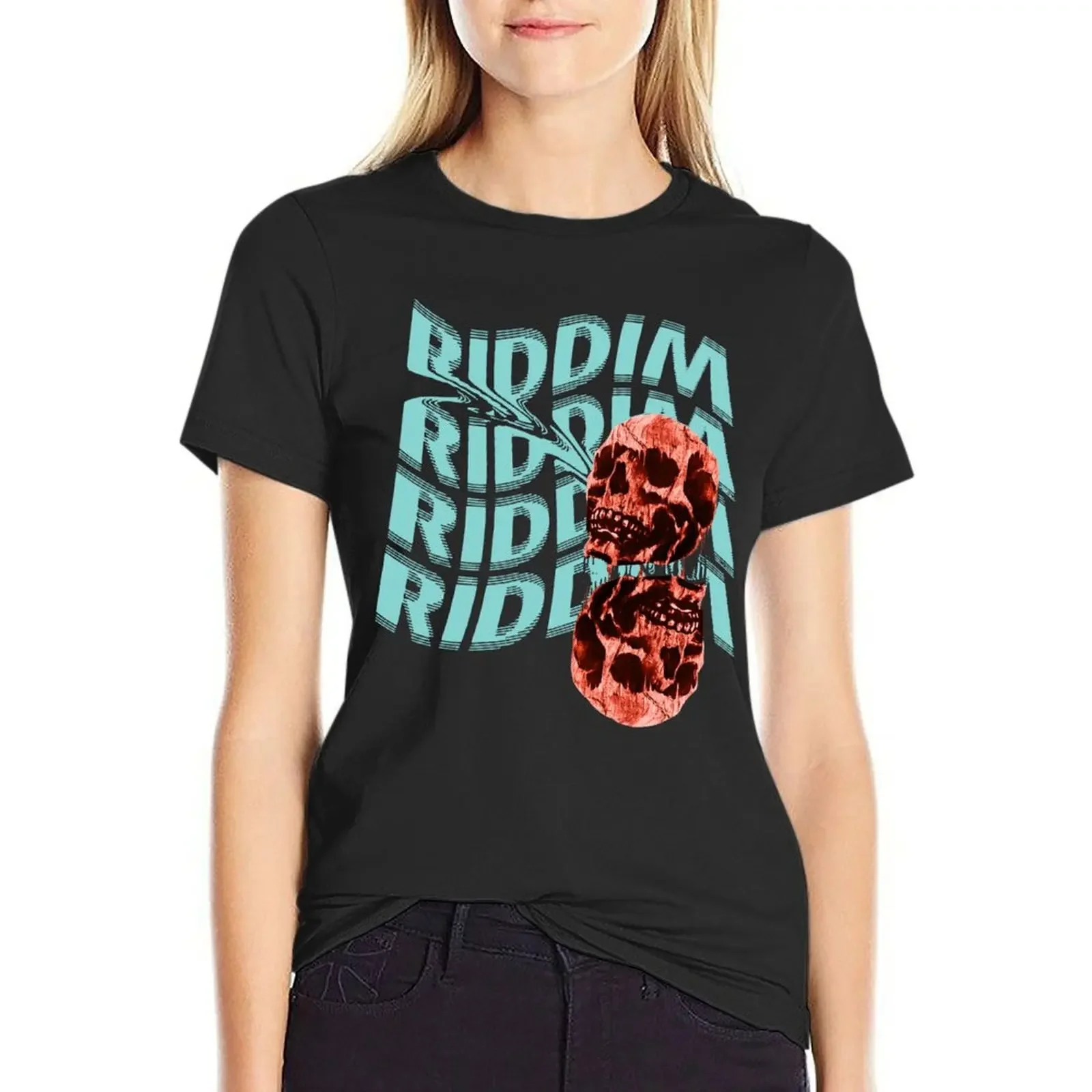 Skull Riddim Riddim Riddim T-Shirt oversized animal print customizeds anime clothes Summer Women's clothing
Skull Riddim Riddim Riddim T-Shirt oversized animal print customizeds anime clothes Summer Women's clothing