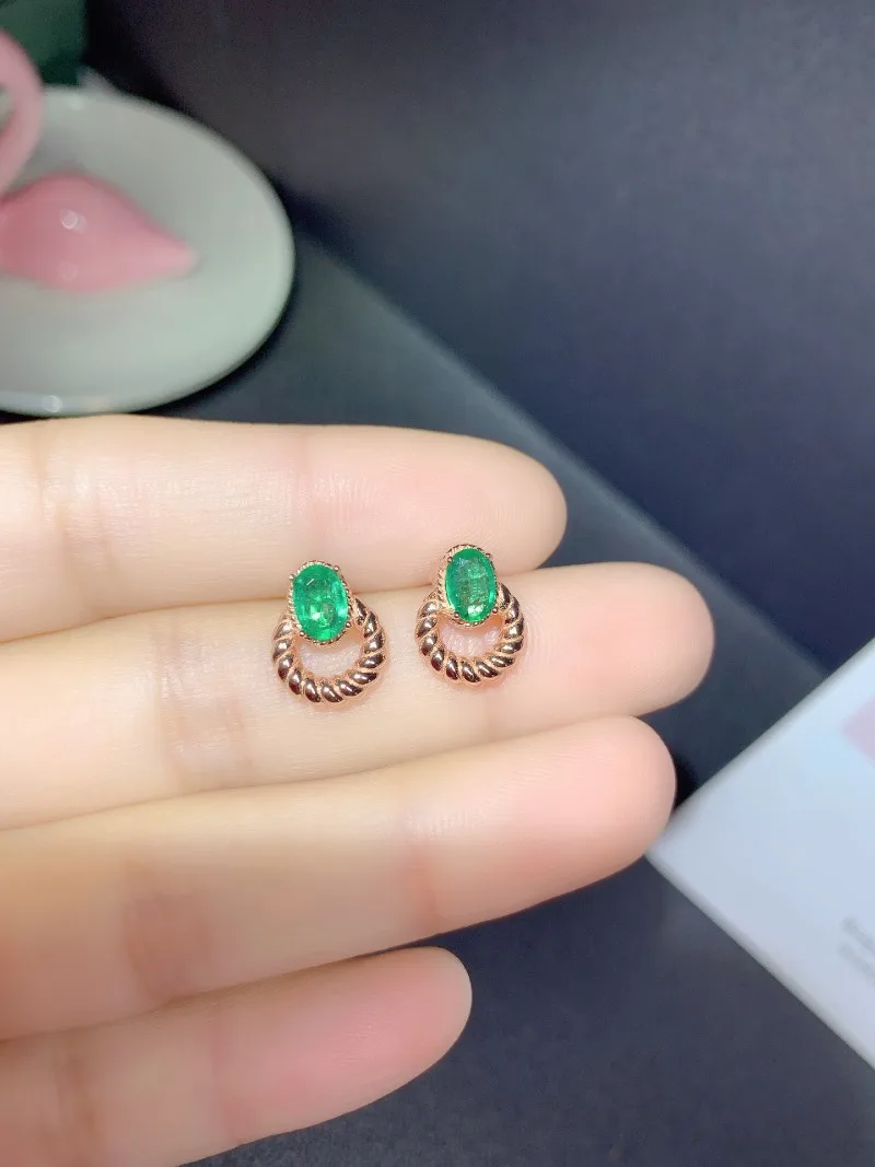 Natural Emerald Earrings for Party 4*6mm Emerald Dangler for Wedding 925 Silver Emerald Jewelry Gold Plated Jewelry
Natural Emerald Earrings for Party 4*6mm Emerald Dangler for Wedding 925 Silver Emerald Jewelry Gold Plated Jewelry