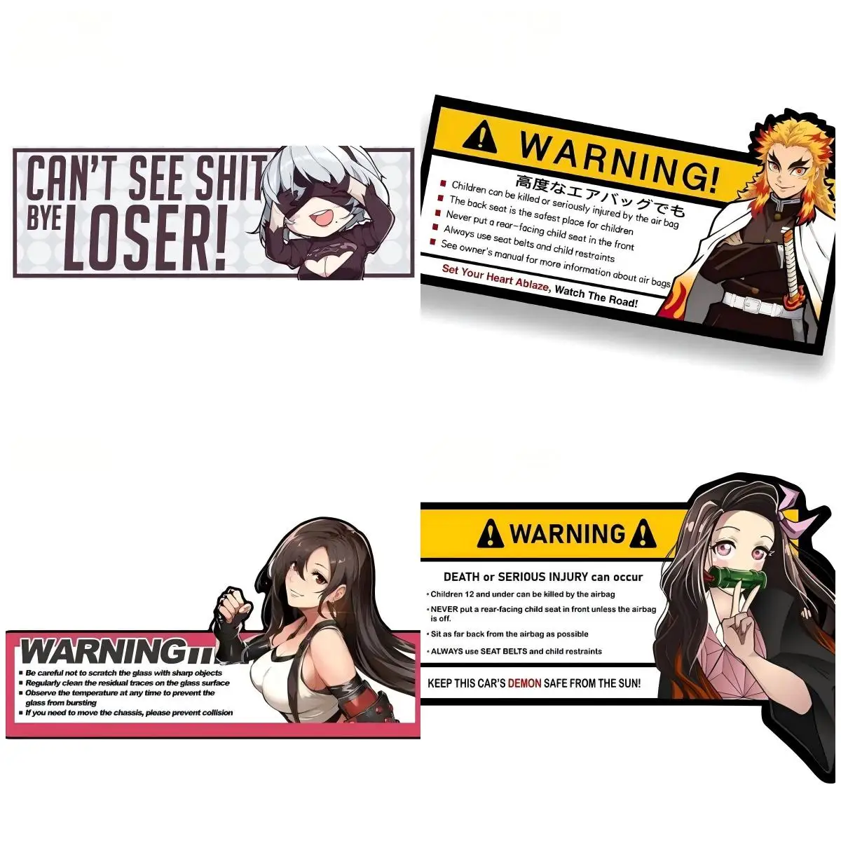 Anime Warning Girl Car Stickers, Graffiti Stickers Funny Decals Sunscreen Trunk Windows Decor Vinyl
Anime Warning Girl Car Stickers, Graffiti Stickers Funny Decals Sunscreen Trunk Windows Decor Vinyl