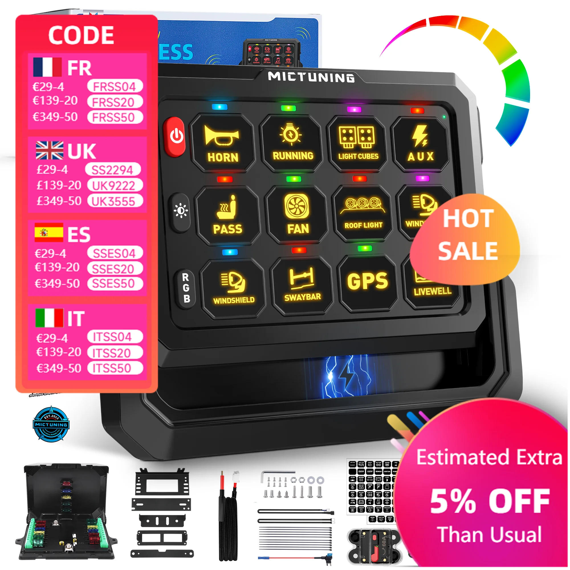 New P1s Wireless 8/12 Gang Switch Panel, Wireless Multi-Panel Multifunction Magnetic/Type-C Charging Ultra Long Range Control
New P1s Wireless 8/12 Gang Switch Panel, Wireless Multi-Panel Multifunction Magnetic/Type-C Charging Ultra Long Range Control